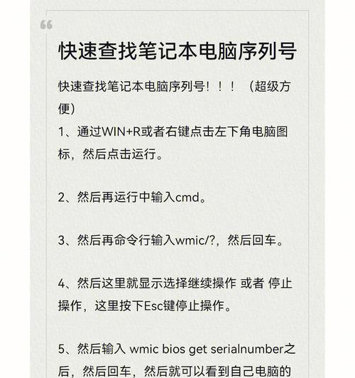 如何通过电脑序列号查询设备信息（简单步骤教你获取电脑详细信息）