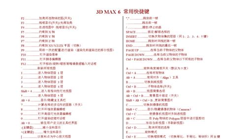 dmax快捷键大全（dmax软件操作更高效的利器）