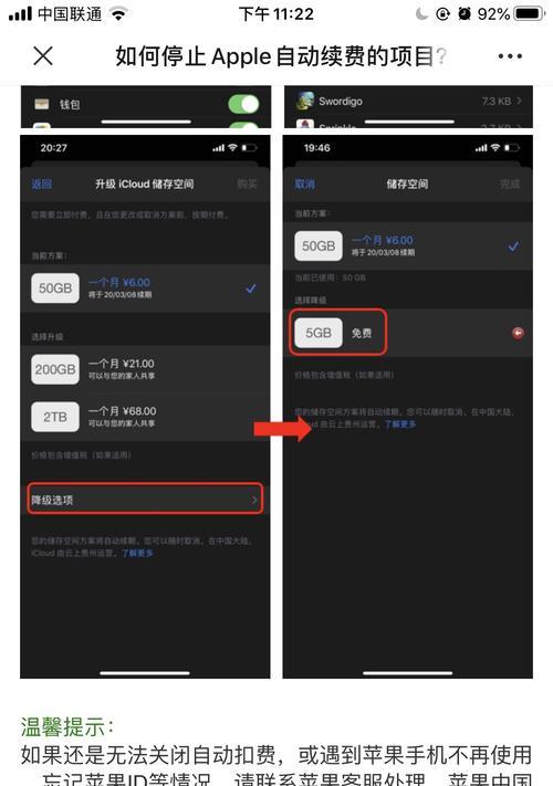 如何取消iCloud自动续费？（一步一步教你取消iCloud的自动续费）