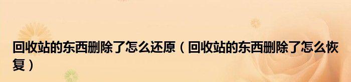 回收站清空后如何找回被删除的文件（恢复误删除文件的简便方法，防止数据丢失）