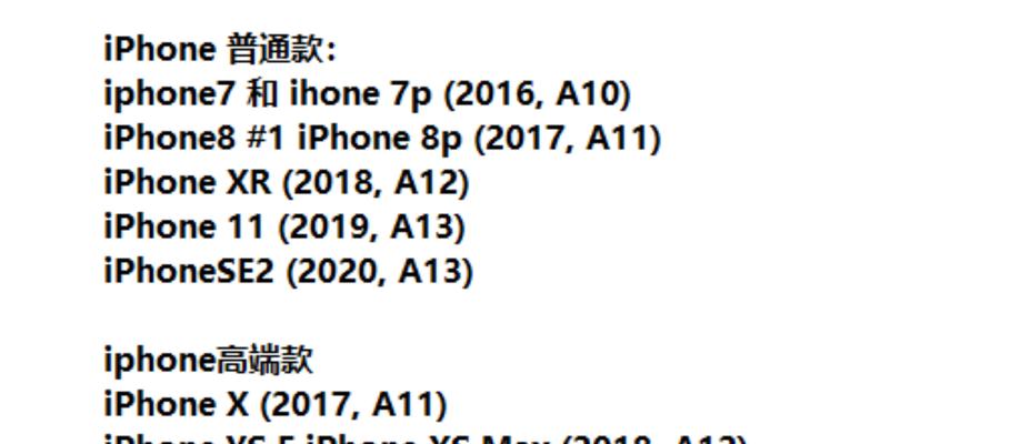 如何准确分辨你的iPhone手机型号（简单有效的方法帮你一眼识别）