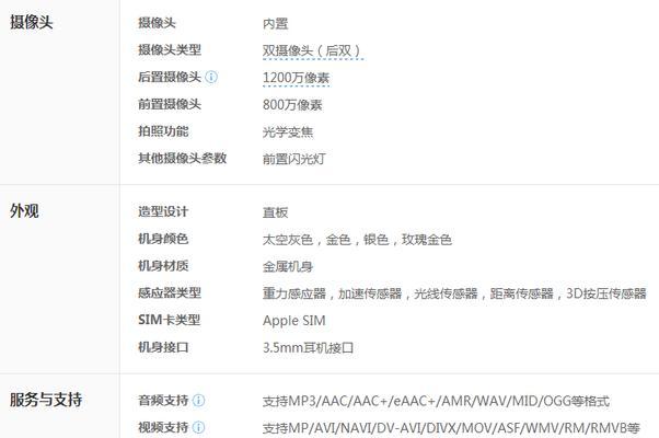 iPhone 7配置参数详情是什么？哪里可以查看详细信息？